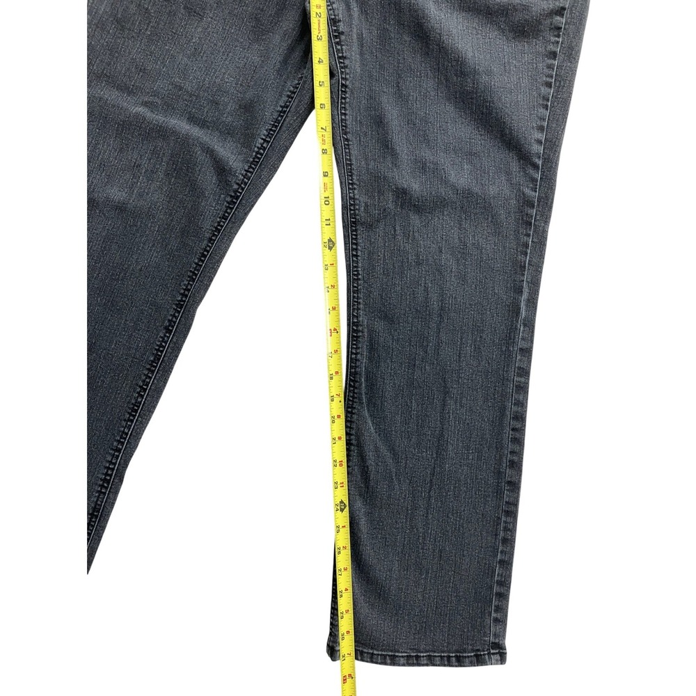 Nicole Miller New York Womens Size 18 Gray Wash Straight Leg Denim Jeans - Picture 7 of 8